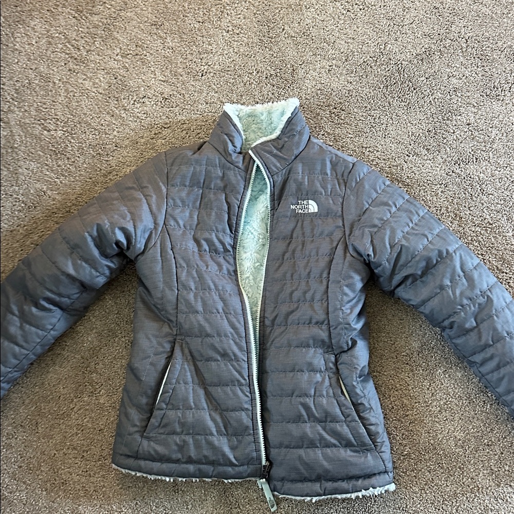 The North Face Charcoal / blue reversible Jacket